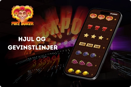 Hjul og gevinstlinjer Fire Joker