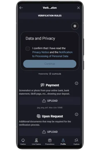 Fullfør KYC Norske Spilleautomater